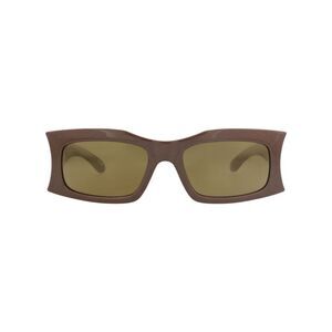Balenciaga Square-Frame Bio Injection Sunglasses Brown Unisex-Adult
